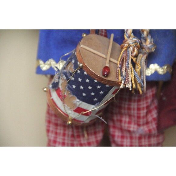 Kathleen bush 1991 signed vintage as is handmade drummer holiday Christmas decor - Picture 8 of 12